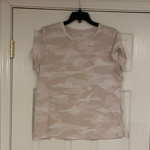 Athleta Tan Camouflage Tee